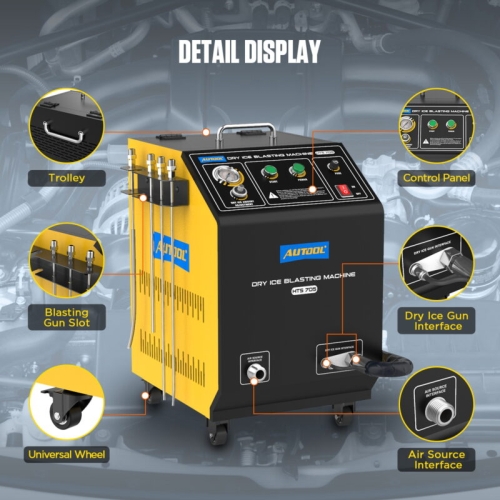 Máquina de limpieza con hielo seco AUTOOL HTS705
