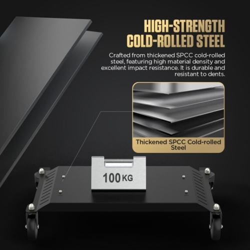 Carro de transporte de varios niveles AUTOOL T23 con ruedas y asa