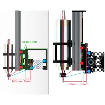 Fresadora CNC 1515 1500x1500mm 2.2kW + accesorios