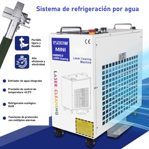 LIMPIADOR LÁSER DE FIBRA 1500W M2 + ACCESORIOS