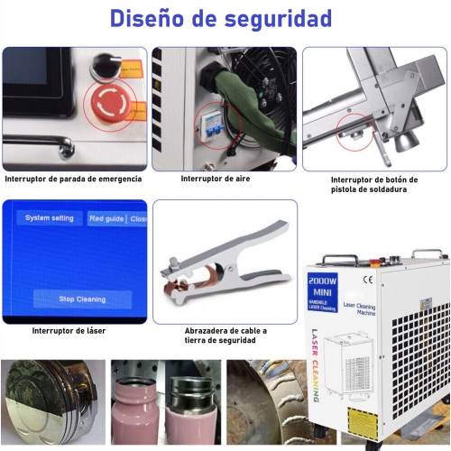 LIMPIADOR LÁSER DE FIBRA 1500W M2 + ACCESORIOS