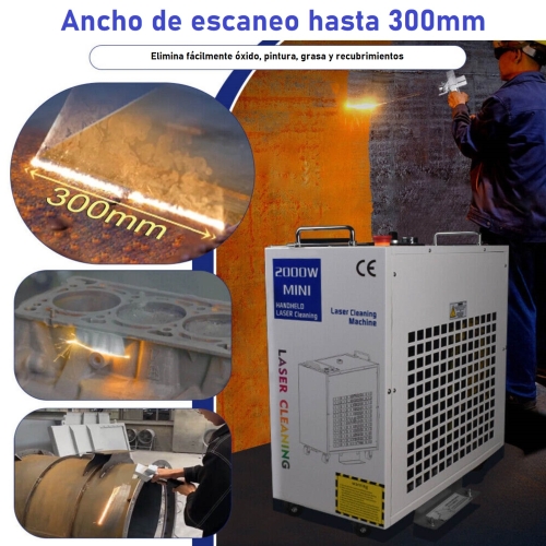 LIMPIADOR LÁSER DE FIBRA 1500W M2 + ACCESORIOS