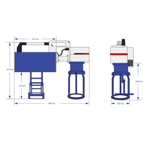Grabadora láser portátil para marcar superficies, resistente a los rayos UV, 5 W, 100 x 100 mm