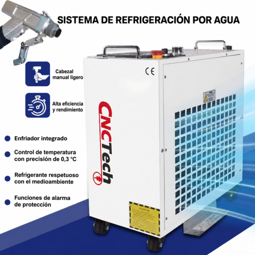 Limpiadora y soldadora LÁSER 3 en 1 FIBER 1500W V3 + ACCESORIOS